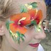 JuliaArts Festival Flower Face Paint design
