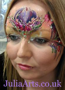 JuliaArts Fae Crown and face painting
