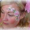 Roses eye design JuliaArts Face Painting Brighton and Hove