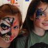 Halloween Half Skull Face Paint JuliaArts Face Painting Brighton and Hove