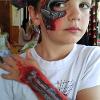 Terminator style robot arm design JuliaArts Face Painting Brighton and Hove