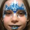 Ice queen face paint design JuliaArts Face Painting Brighton and Hove